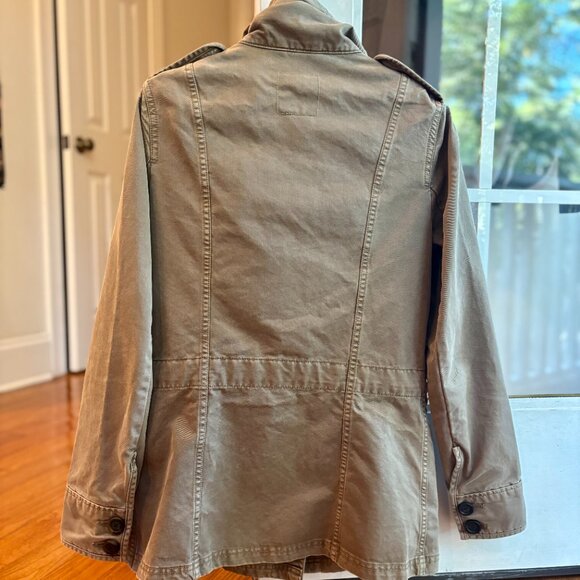 Gap Utility Military Khaki Army Brown Vintage Field Jacket Women S - Picture 6 of 12